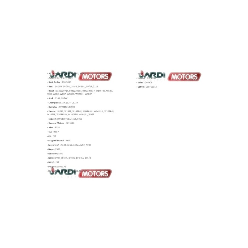 Champion L92YC Spark Plug for Thermal Engine