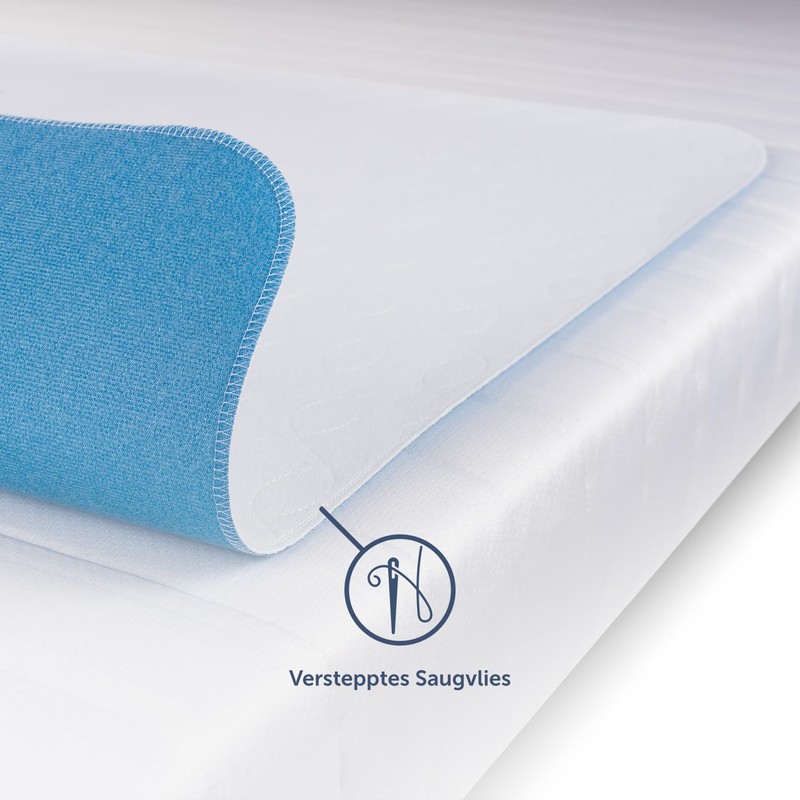 Blumtal Mattress Topper, Waterproof and Washable, Absorbent Fleece, 75 x