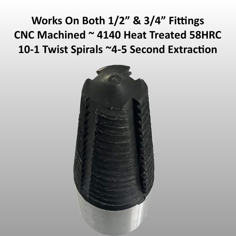 Keyfit Tools SpeedQueen Professional Sprinkler Nipple Extractor Ez-Out Fitting Removal