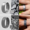 ThunderFit Silicone Rings for Men - 4 Rings Breathable Patterned