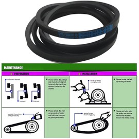 22431-VL0-P01 (3/8“ X 37") Lawn Mower V-Belt Compatible with Honda HRR216K8VYAA HRR216K9VKAA（2 Pack)