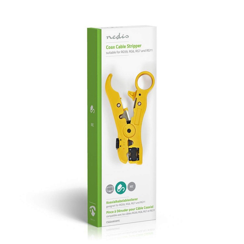 NEDIS Coaxial Cable Stripper RG59 - RG6 - RG7 -