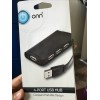Port Onn High-Speed Transmission 4-Port 2.0 Technology Usb Hub Black