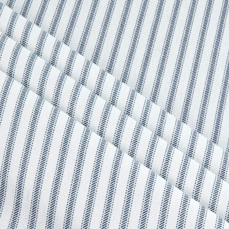 Premier Prints 0432764 Classic Ticking Stripe Premier Navy Fabric by