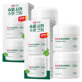 Dr. G Red Blemish Cica Soothing Day Cream Duo, 50ml, 4 pieces / 닥터지 레드 블레미쉬 시카 수딩 데이크림 듀오, 50ml, 4개