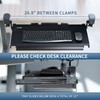 VIVO Large Height Adjustable Clamp-on Keyboard Tray, Extra Sturdy Pull