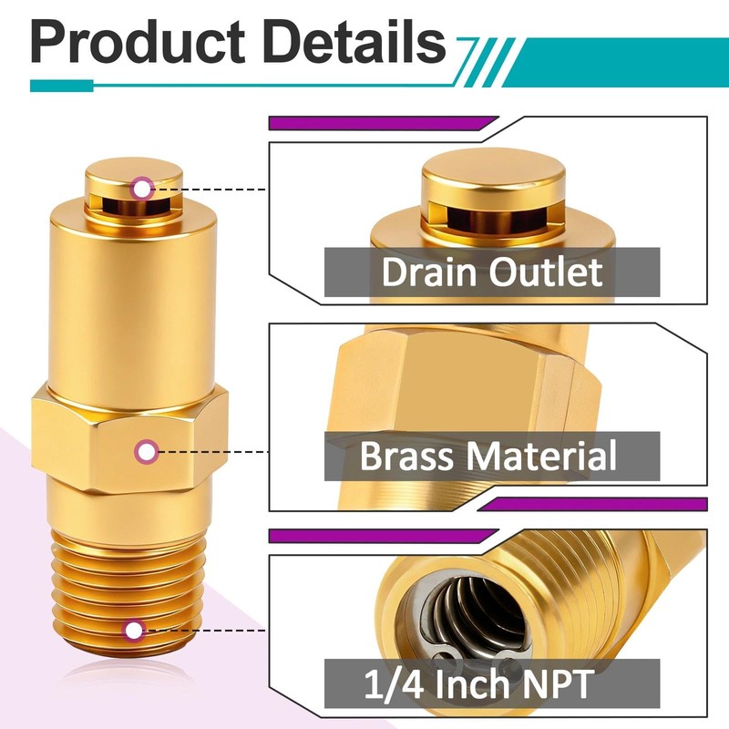 2 Pcs 7101359 Thermal Relief Valves for Simpson Cleaning 7101359
