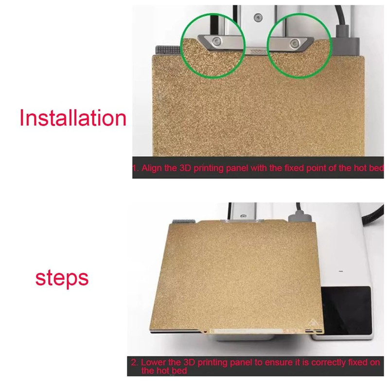 PEI Magnetic Build Plate Double Sided Texture Heating Steel Flexible