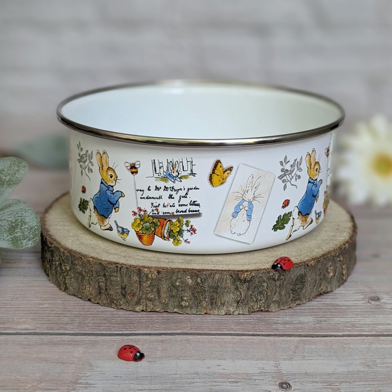 Robert Frederick Peter Rabbit Enamel Bowl