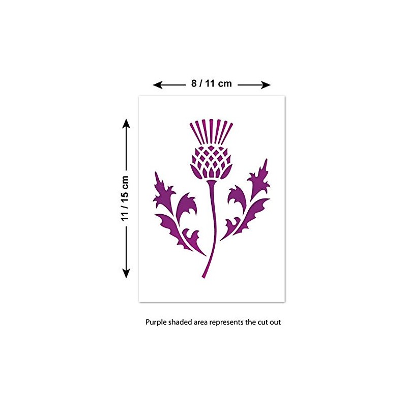 CraftStar Scottish Thistle Stencil - National Emblem of Scotland (A5