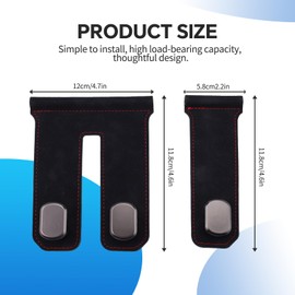 Betinyar 2PCS Auto Co-Pilot Glove Box Hook, Purse Hook for Glove Box, Purse Hanger forCar, Glovebox Organizer for Car, Car Organizers and Storage(Black)