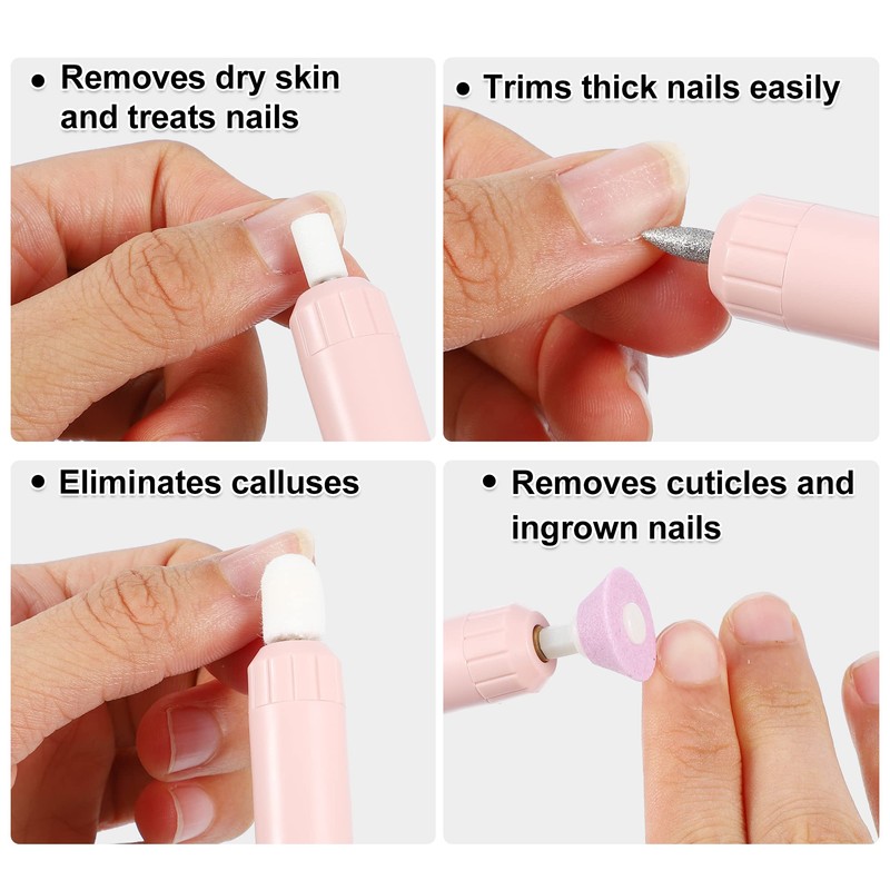VOCOSTE Electric Nail File Set Nail Drill Machine Pedicure Set
