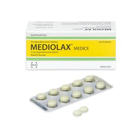 Mediolax Enteric Tablets Pack of 50 for Constipation Complaints - Predictable Intestinal Emptying - Perfect for Travel - Works Reliable