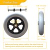 2 PCS 8 x 1.5 Inch Solid Replacement Wheels for