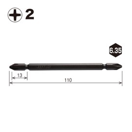 VESSEL Tapping Double Sided Bits + 2 x 110 2 Bottles A14H2110