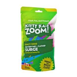 KITTY KA-ZOOM Silverine Surge - Catnip & Silvervine Mix | Hand Harvested Fresh Catnip Grown in Canada and The USA