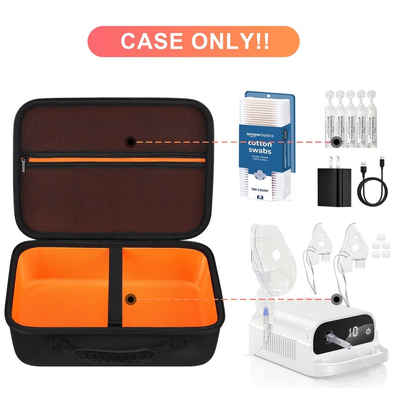 BOVKE Hard Case for Smart Nebulizer for Breathing Problems, Desktop