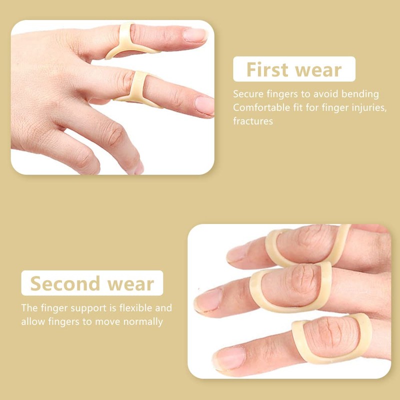 Bekecidi 10 Pieces Oval Finger Splint - Trigger Finger Splint