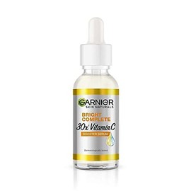Garnier Bright Complete 30x Vitamin C+ Booster Serum with 2% Niacinamide and 0.5% Salicylic Acid for Skin Brightening and Dark Spots, 15ml