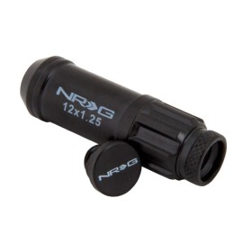 NRG M12 x 1.25 Steel Lug Nuts Set for Subaru WRX STI Nissan 240SX Black (QTY 20)