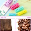 30 Pieces Plastic Hair Rollers - Self-Grip Curlers in 5