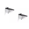 LIZOFERTAS Soporte Para Repisas De Cristal 25kg Ménsula Tucan 8