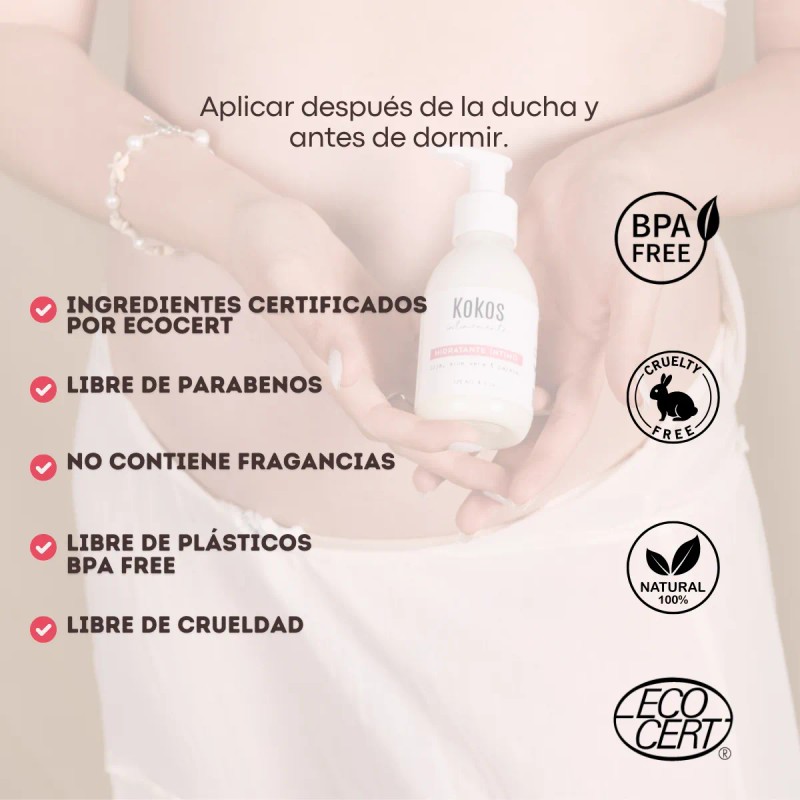 Hidratante Vaginal, Kokos Organic, Alivia La Resequedad