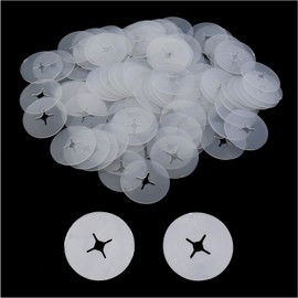 DGZZI 100PCS 1 Inch Translucent Plastic Hook Non Slip Sheet Hook Stopper Display Hook Product Baffle for Pegboard Hook Panel Wall Hook Grid Wall Hook