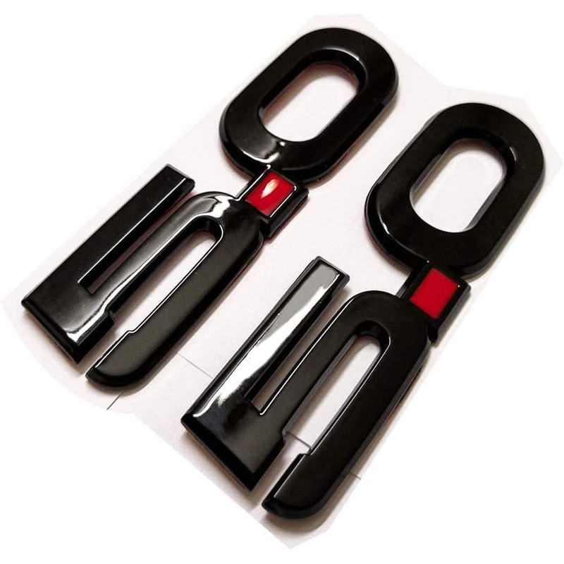 2pcs (Pair) 5.0 Emblem 3D Badge Decal Stickers Replacement for