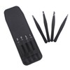 Healeved 4pcs Stainless Steel Eyebrow Tweezers Set Flat Pointed Tips