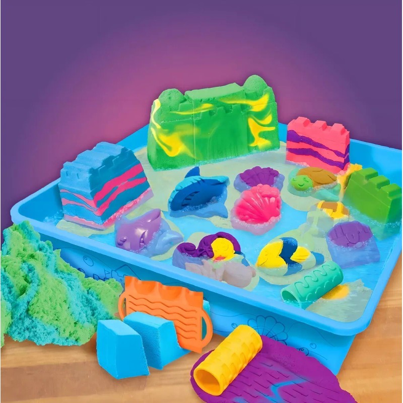 Slimysand Slimygloop Slime Sand Arena Moldeable Horizon C/ Accesorios. Color