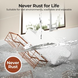 Orimade Shower Caddy 3-Pack, No-Drill Adhesive Shelves for Bathroom, Rustproof ABS Storage Organizer Set, White