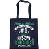 Hippowarehouse This is what the world's number 1 most awesome footballer looks like Tote Shopping Gym Beach Bag 42cm x38cm, 10 litres