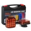 AIWARGOD 2pcs Wireless Magnetic LED Truck Tail Light Trailer Rear