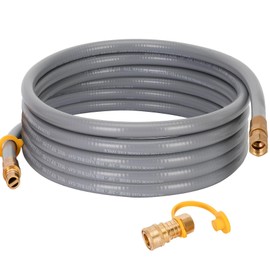 Aekops 36FT 3/8" ID Natural Gas Hose with Quick Connect Fittings, Natural Gas Grill Hose with 3/8 Female Flare Compatible with Low Pressure Appliance,Gas Grill, Patio Heater, CSA Certified