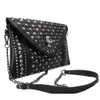 FiveloveTwo Women Rivet Chain Handbag Purse Clutch Small PU Leather