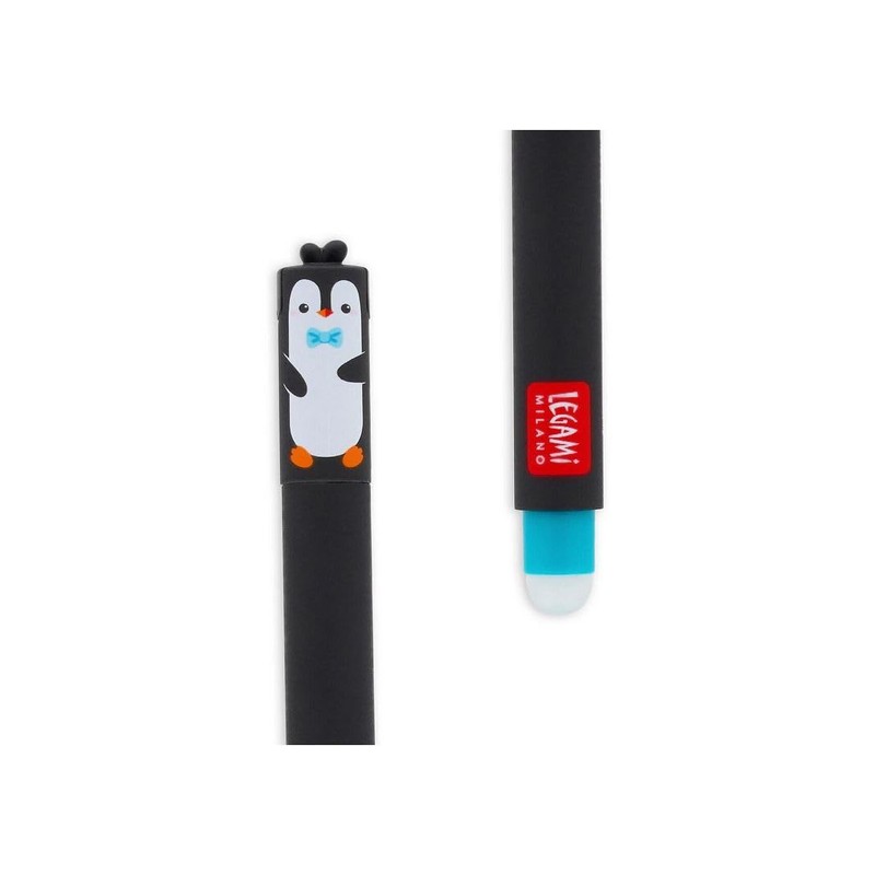 LEGAMI Erasable Gel Pen - Erasable Pen - Penguin