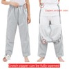 KUMUROETA KUMUROETA Pants for Fracture Surgery,Bedridden Patients,Open-Crotch Pants for Adults,Disabled