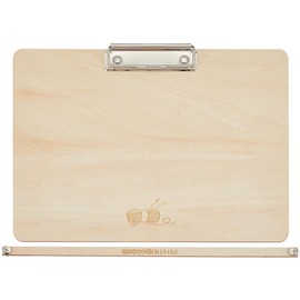 FINGERINSPIRE Wood Knitting Chart Keeper Burlywood Color Wooden Knitting Chart Holder Yarn Ball Pattern Rectangle Handmade Knitting Chart Keeper Crochet Holder Knitting Tool Crochet Accessories