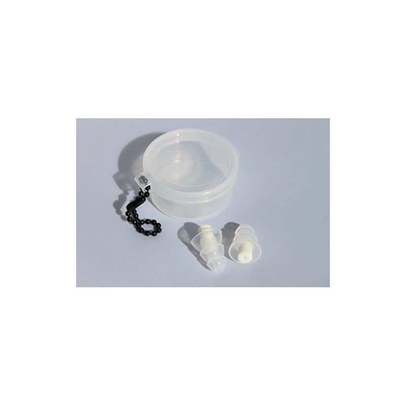 SpentShells® Reusable White/Clear Ear Plugs Noise Filtered Ear Plugs with