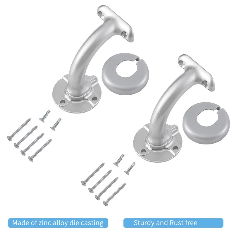 PICESA 9FT Modern Aluminum Handrail Set, handrails for Indoor Stairs,Deck,Slope,
