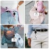 3 Pack Retractable Key Badge Holder Keychain Set Badge Holder