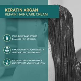 BIOXCIN Keratin Argan Repair Hair Care Cream for Worn and Damaged Hair 250 ML