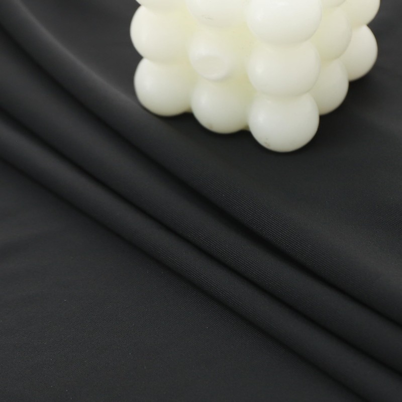 FANTELOO Black Spandex Stretch Fitted Table Top Cover for Dining