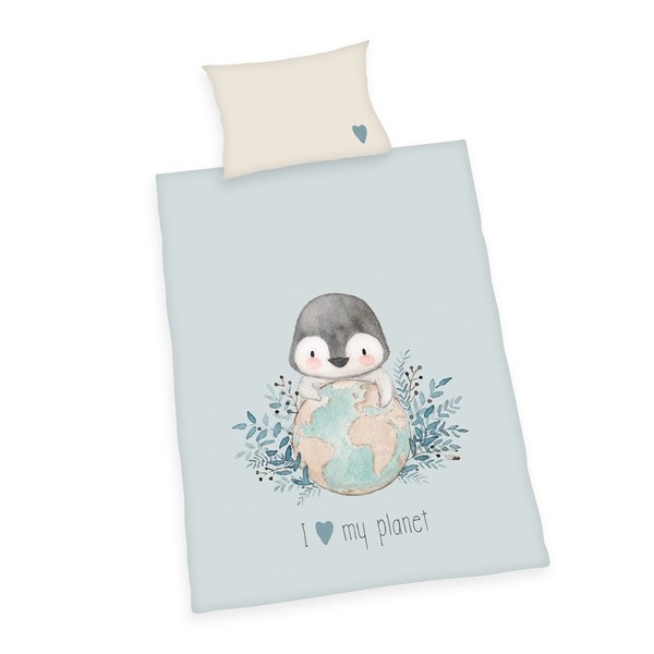 Penguin Bed Linen "Made in Green", Pillowcase Approx. 40 x