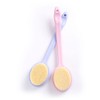 Healvian 2pcs Daily Use Handle Shower Brush Ergonomic Exfoliating Bath