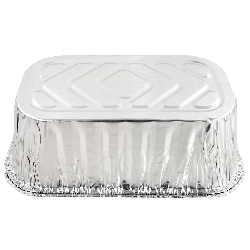 Handi-Foil 1 lb. Aluminum Foil Mini-Loaf/Bread Pan - Disposable Tins