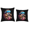 Gamer Sloth Popcorn Gaming Chair Headphones Games Player Throw Pillow