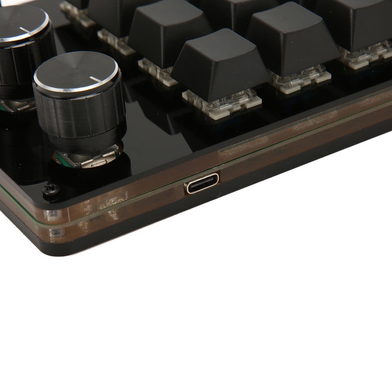 Programmable Keypad 16 Keys 3 Knobs Blue Switch Mechanical Hot