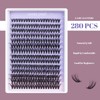 Ocean Pearl 280 PCS Individual Eyelashes 40D 50D Cluster Lashes